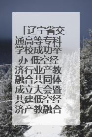 辽宁省交通高等专科学校成功举办 低空经济行业产教融合共同体成立大会暨共建低空经济产教融合新生态论坛