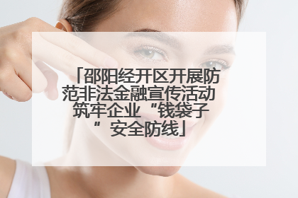 邵阳经开区开展防范非法金融宣传活动 筑牢企业“钱袋子”安全防线