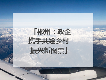 郴州：政企携手共绘乡村振兴新图景
