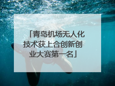青岛机场无人化技术获上合创新创业大赛第一名