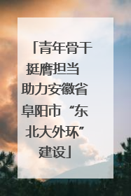 青年骨干挺膺担当 助力安徽省阜阳市“东北大外环”建设