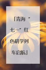 青海“七一”红色研学列车启航