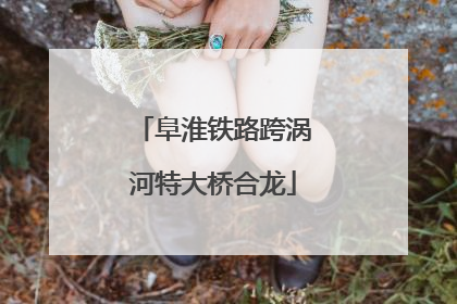 阜淮铁路跨涡河特大桥合龙