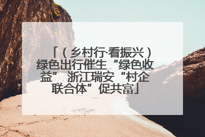 （乡村行·看振兴）绿色出行催生“绿色收益” 浙江瑞安“村企联合体”促共富