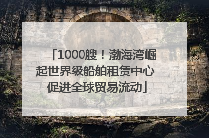 1000艘！渤海湾崛起世界级船舶租赁中心 促进全球贸易流动