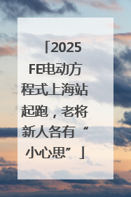 2025FE电动方程式上海站起跑，老将新人各有“小心思”