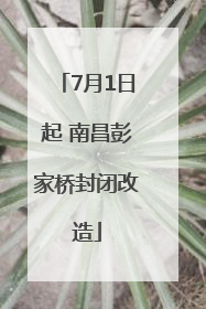 7月1日起 南昌彭家桥封闭改造