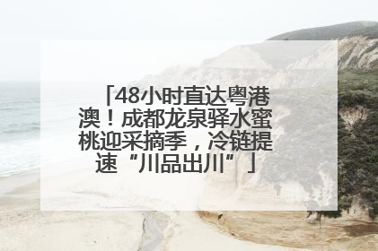 48小时直达粤港澳！成都龙泉驿水蜜桃迎采摘季，冷链提速“川品出川”