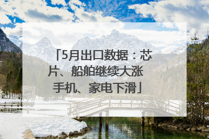 5月出口数据：芯片、船舶继续大涨 手机、家电下滑