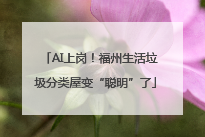 AI上岗！福州生活垃圾分类屋变“聪明”了